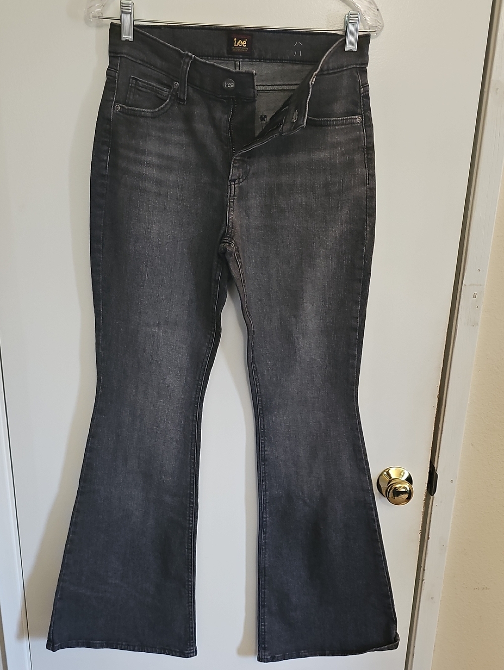 Lee Dark Charcoal Flare Jeans